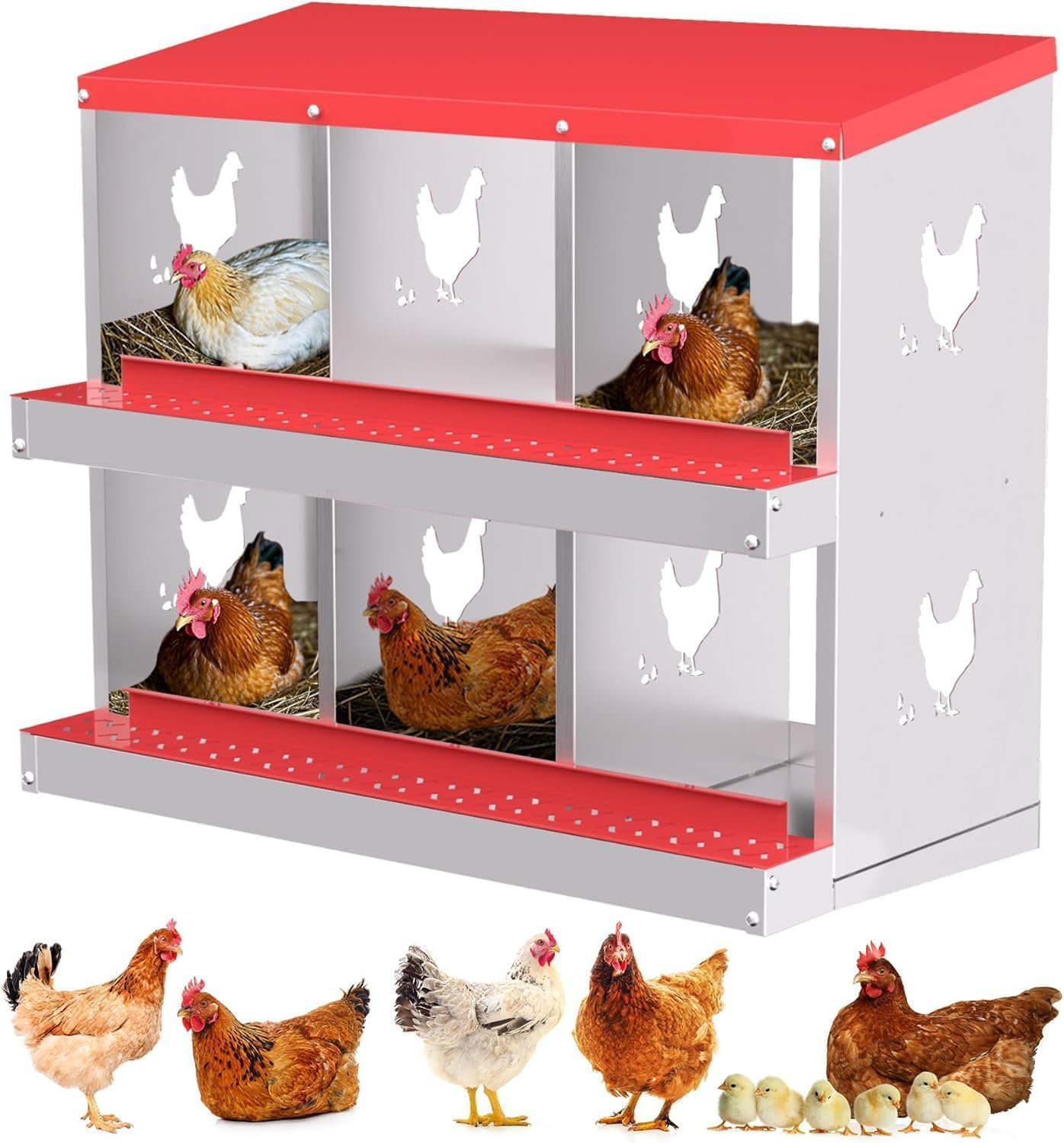 Panier à Œufs En Métal En Forme De Poulet - Rangement Cuisine Décoratif 25 Œufs