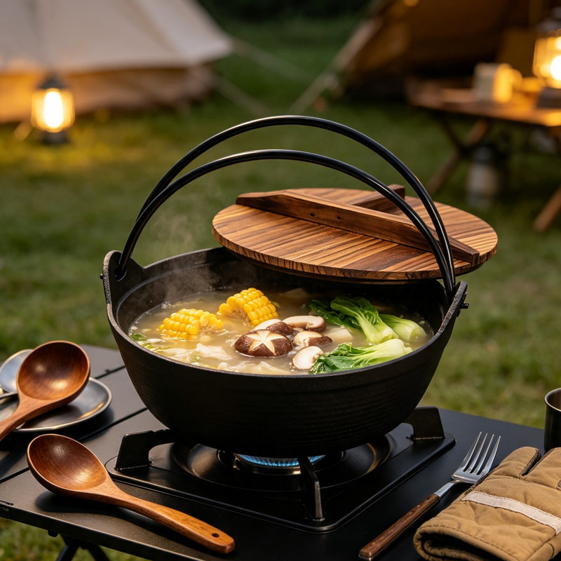 Breeins 4L Cast Iron Stock Pot