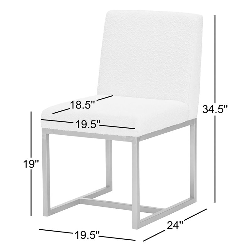 Chaise d'appoint Biscayne en crème