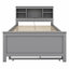 Lit plateforme avec tête de lit avec rangement, USB, lit gigogne et 3 tiroirs-2124545135-2124545134