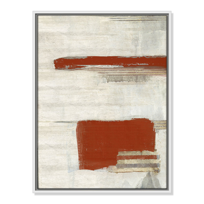 La Bande II Rust - Portrait Version Print by Sally Swatland, White Floater, 19.5'' W x 25.5'' H