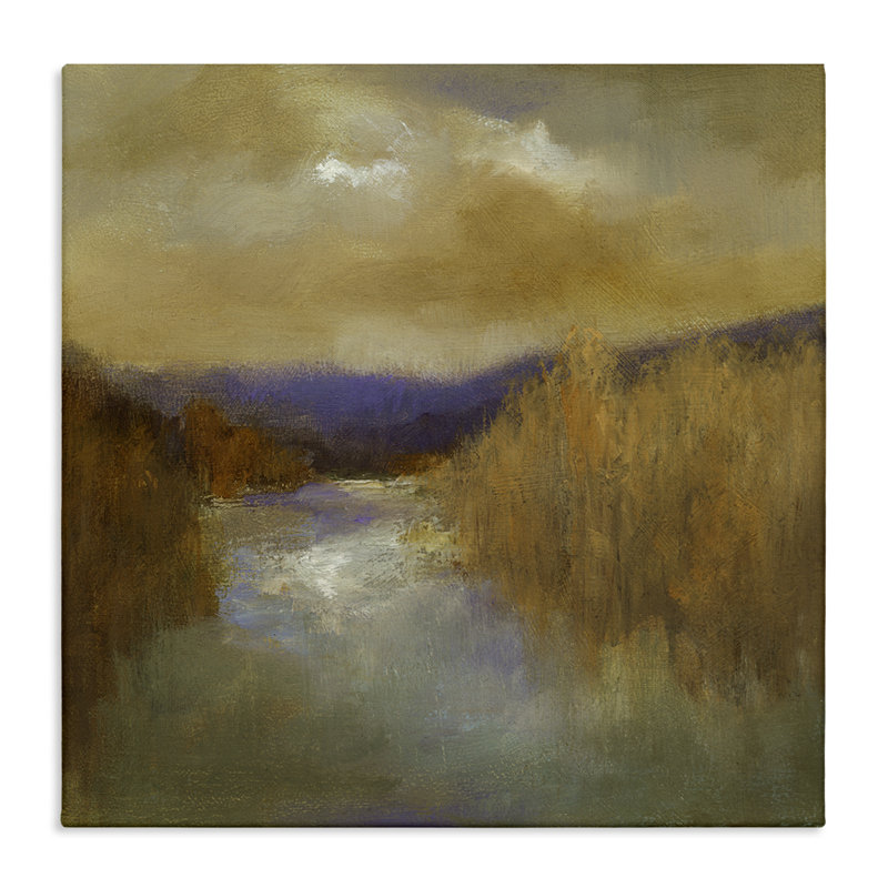 Art mural sur toile Moody Shadowed River par Sheila Finch, H 30 po x l 30 po