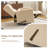 Manual Recliner With An Adjustable Headrest And Rocking Function，Beige-1590284668