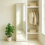 Système de placard modulaire en bois avec miroir Elise