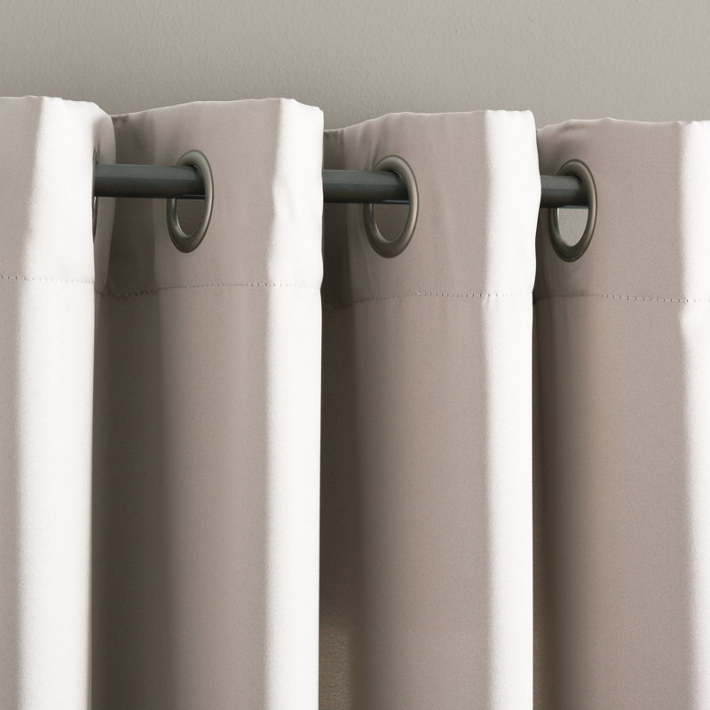 Panneau de rideau à œillets thermique Wayfair Basics® Alianna, Pierre, l 54 po x L 63 po