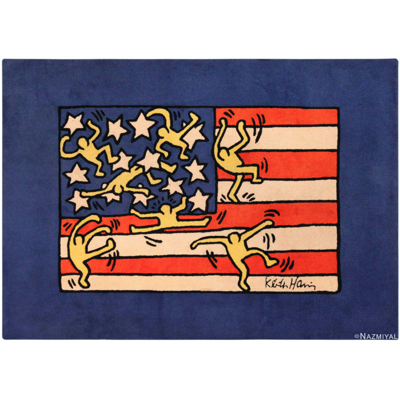 Tapis né aux États-Unis par Keith Haring