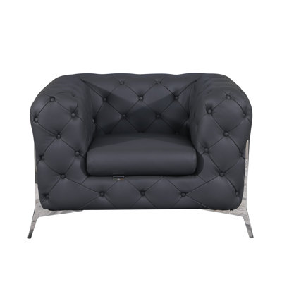 Ehrika Top Grain Italian Leather Chair