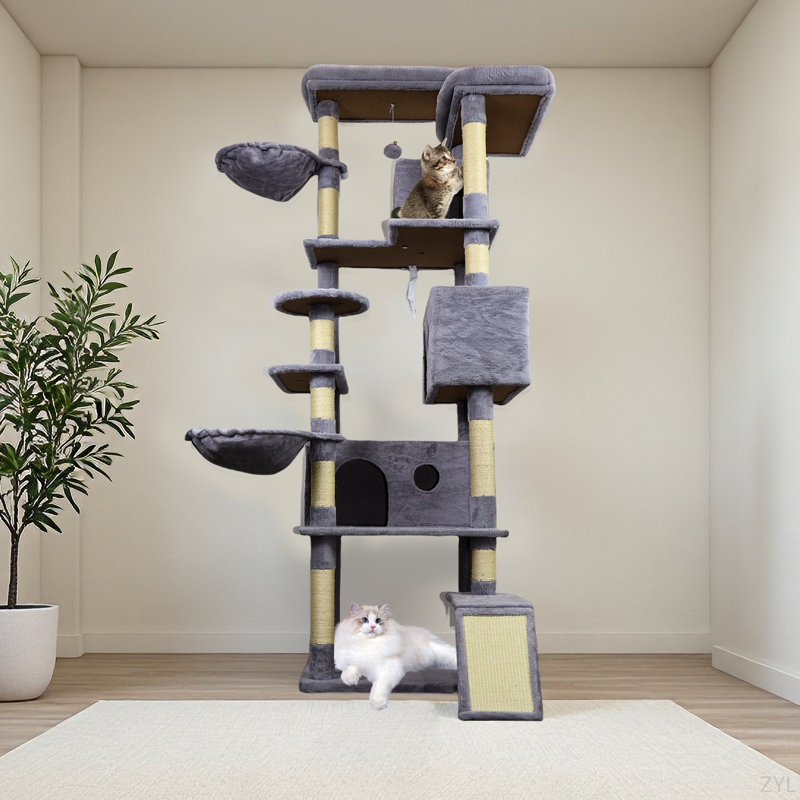 Tour pour arbre à chat In Grey, Gris