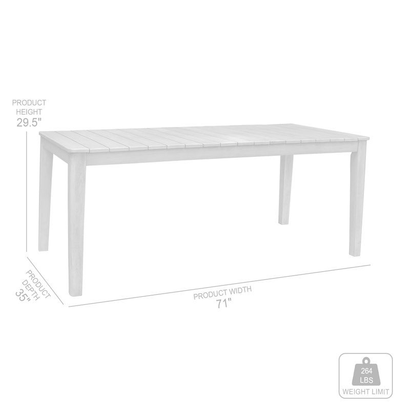 Table de salle à manger Ivana Acacia