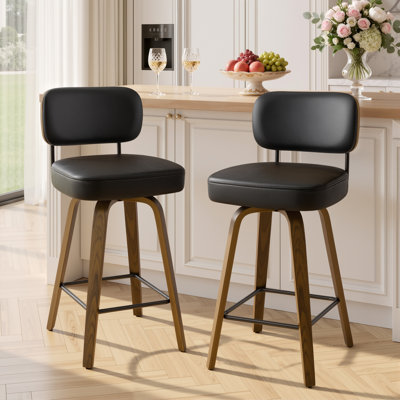 Cicero Swivel Upholstered Counter Bar Height Stool