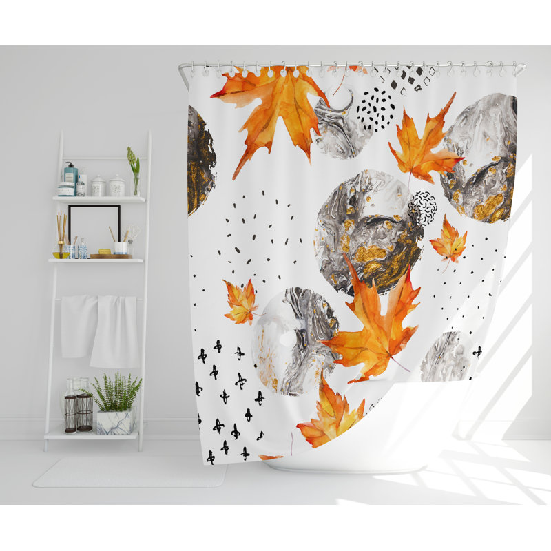 Skiba Polyester Shower Curtain Set, 177cm H x 177cm W