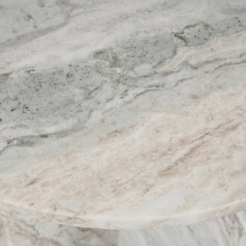 Reilly Marble End Table, Rusty Gray