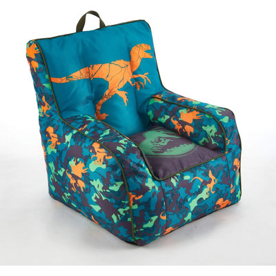 Jurassic World Kids Bean Bag Chair With Piping And Top Carry Handle by Ebern Designs