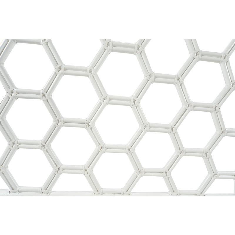 Lit plateforme Honeycomb, Gris clair, Simple extra long