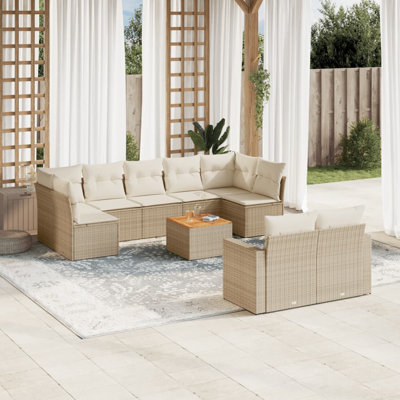 Vidaxl Garden Sofa Set Beige
