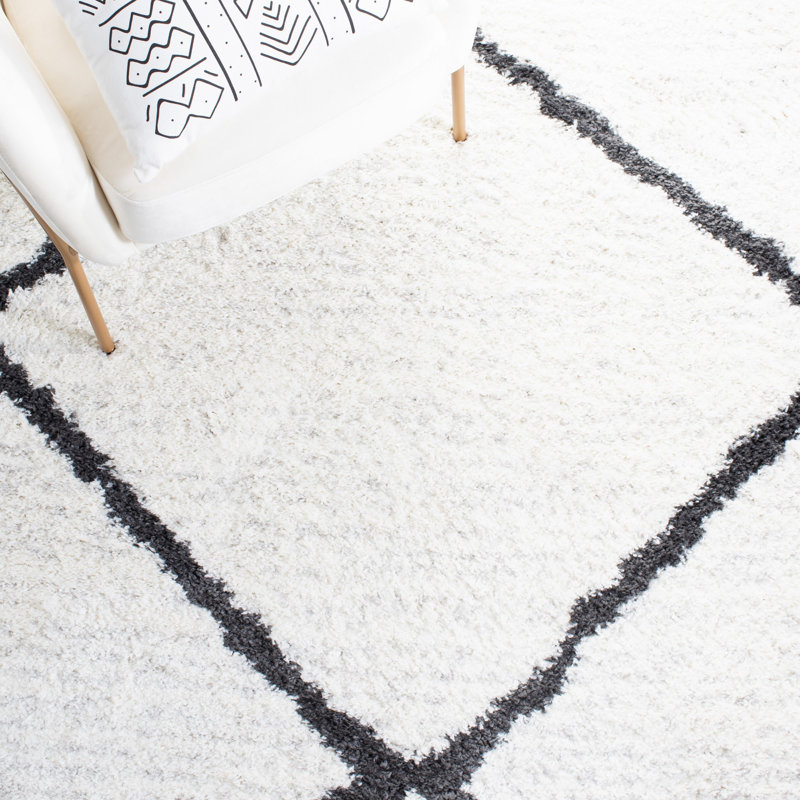 Poulos Shag 500 Performance Geometric Rug, Runner 2'2" x 9'