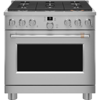 36" 6.2 cu. ft. Smart Slide-In Gas with Convection Oven