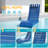 HDPE Patio Chaise Lounge, Waterproof Ergonomic Design with 3-Position Adjustable & Headrest, for Pool, Deck & Beach-249835299