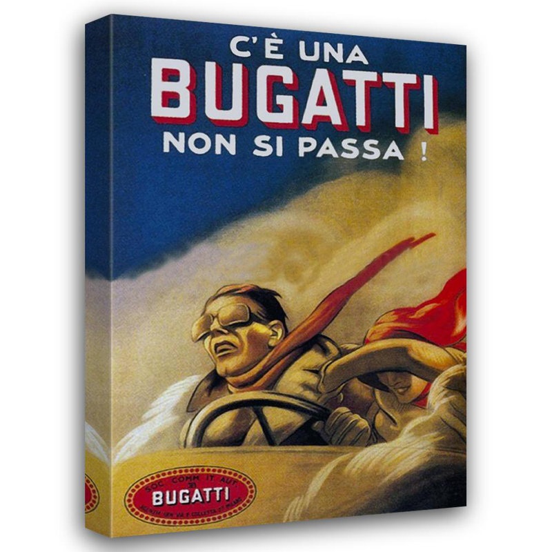 Bugatti, 1922, 18" H x 12" W