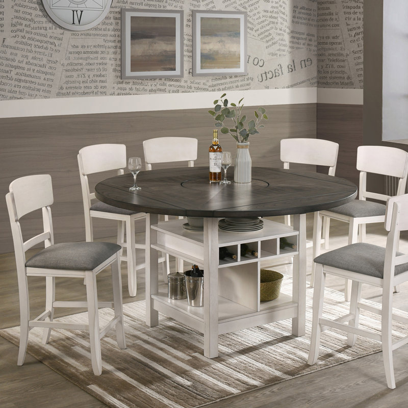 Tabouret de bar rembourré 2 pièces, Blanc