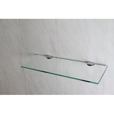 Fanniemae Glass Floating Shelf with Adjustable Shelves
