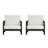 Calera Modern Coastal Acacia Wood Outdoor Club Chair with Outdoor Mesh Accents and Water-Repellent Cushions-272878490-272878493