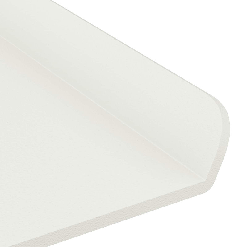 Steel Floating Shelf, White