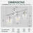 3 - Light Vanity Light Clear Glass Diamond Shade, Brushed Nickel-1142547434-1142547432-1142547433
