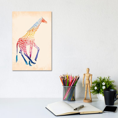 Watercolor Giraffe by Jacqueline Maldonado - Wrapped Canvas Gallery-Wrapped Canvas Giclée