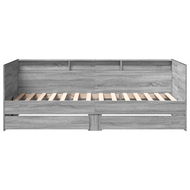 Patrocinio Daybed With Drawers, Grey Sonoma, European Single (90 x 200cm)