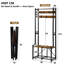 Defino 70 cm W Hall Tree with Shoe Storage