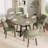 Upholstered Solid Wood Dining Side Chair-1023225744