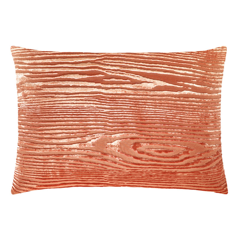 Woodgrain Mini Rectangle Velvet Pillow Cover & Insert, Dusk Blue