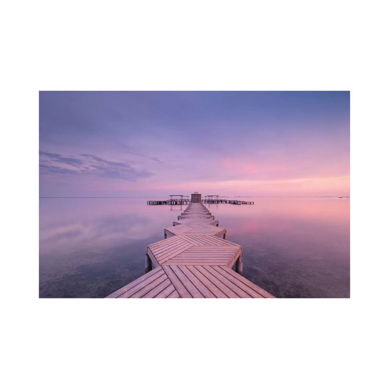 The Pier by Javier De La Torre - Wrapped Canvas Print, 20.32 cm H x 30.48 cm W