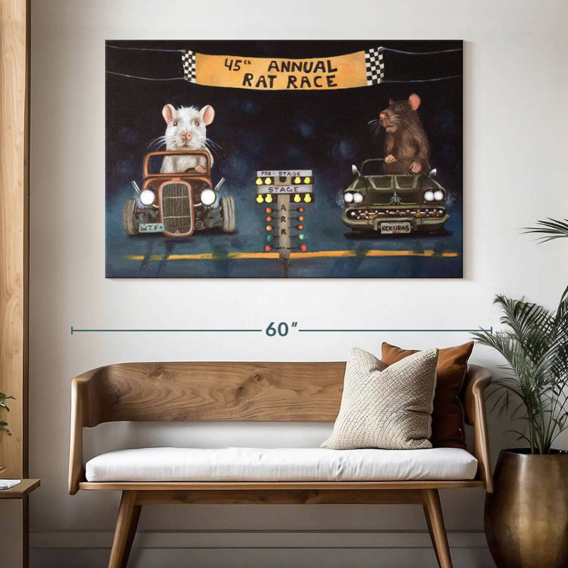Rat Race, 34" H x 51" W