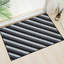 Kolm Black Grey Non Slip Area Rug – Washable Bedroom Carpet, Living Room & Hallway Runner | Stain Resistant, Anti-Allergy, Rubber Backing-1974486802