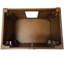 Meuble-lavabo simple de 30 po avec comptoir en marbre de Carrare, lavabo vasque en verre, miroir et quincaillerie noir mat-360565011