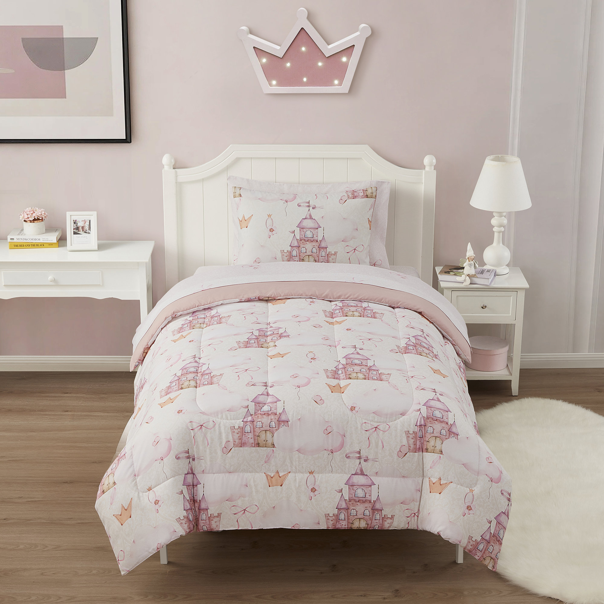 Twin Size Princess Comforter Queen Size Sweet Home Collection Kids