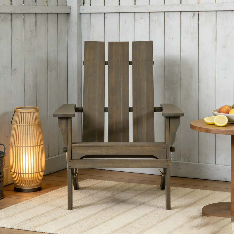 Chaise d'extérieur pliable, Gris