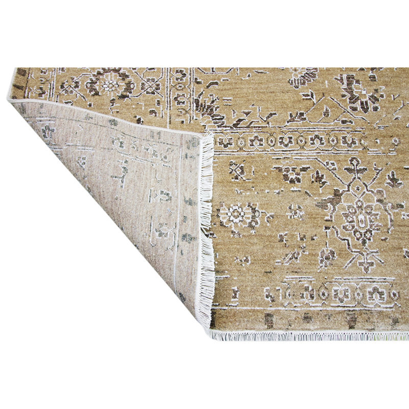 Oriental Area Rug in Brown, Rectangle 10' x 14'