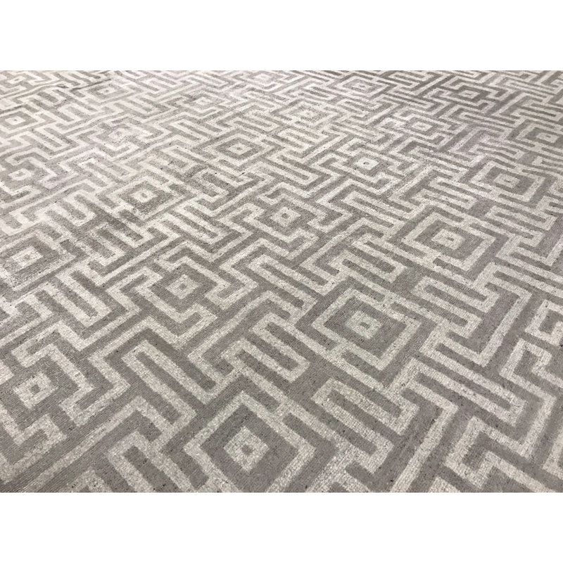 Neo Villa Geometric Area Rug in Ivory, Rectangle 10' x 13'10"