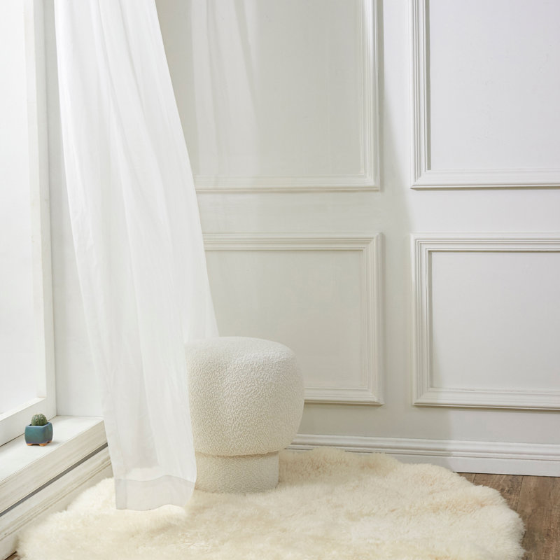 17.7" Wide Round Standard Ottoman
