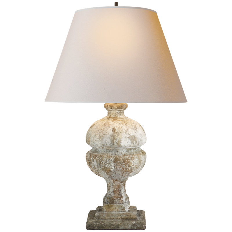 Alexa Hampton Desmond Table Lamp, Gray, Fabric