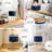 Round Textured Velvet Ottoman with Storage-1039106705-1039106707