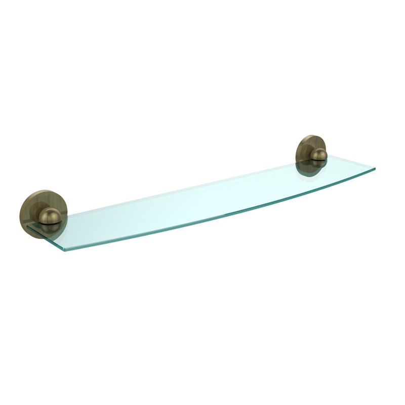 Goble Bracket Shelf, Antique Brass, 24"