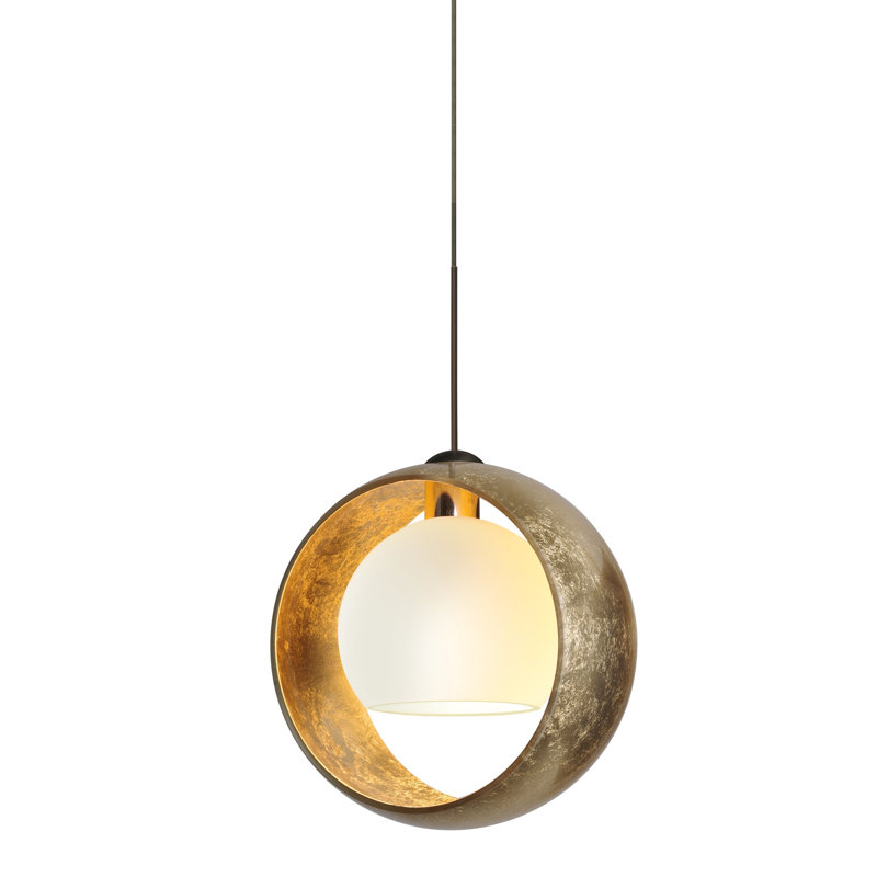 Speidel 1 - Light Single Pendant, Brushed Bronze, Gold Foil, LED