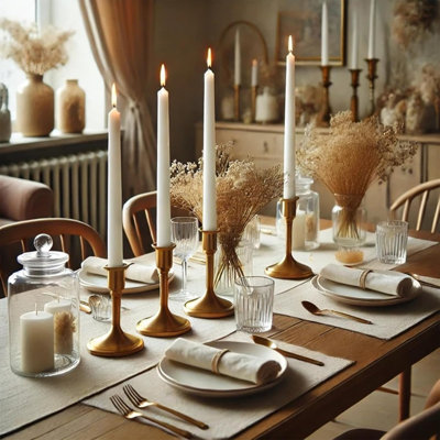 Unscented Taper Candle