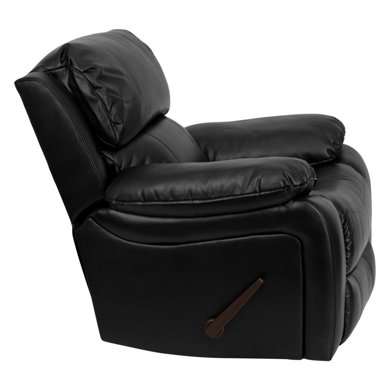 Fauteuil à bascule inclinable LeatherSoft, Similicuir noir