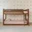 Lit superposé simple au-dessus de simple en bois massif avec échelle intégrée de 42,5 po Johann-904442766