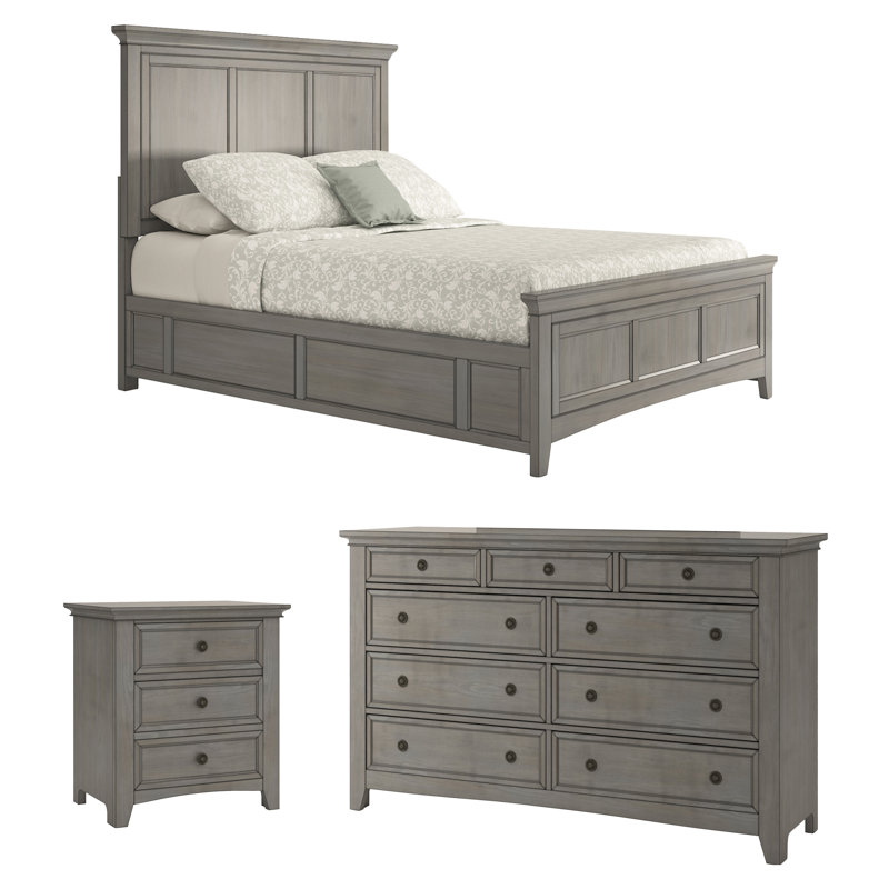 Ensemble de chambre à coucher configurable avec très grand lit Kingery